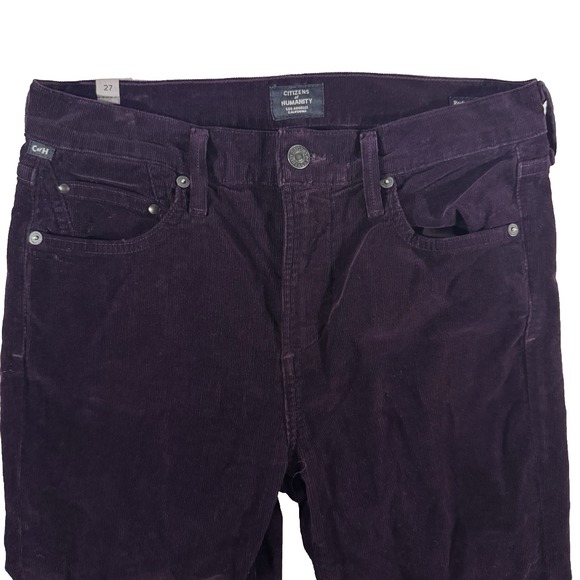Citizens Of Humanity‎ COH Pants Women 27 Purple Corduroy Ankle High Rise Skinny - Picture 9 of 16